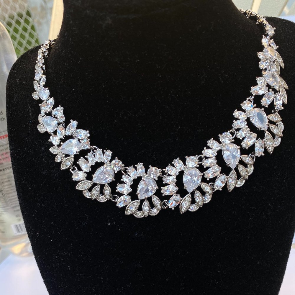 Carolee Lux Floral Stone Necklace
